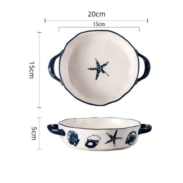 Japanese-Style Bone Porcelain  –  Special Baking Pan