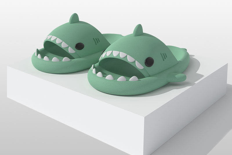 Shark Slippers – Soft Anti-Slip Thick-Sole Indoor & Outdoor Slides | 4CM Thick Sole