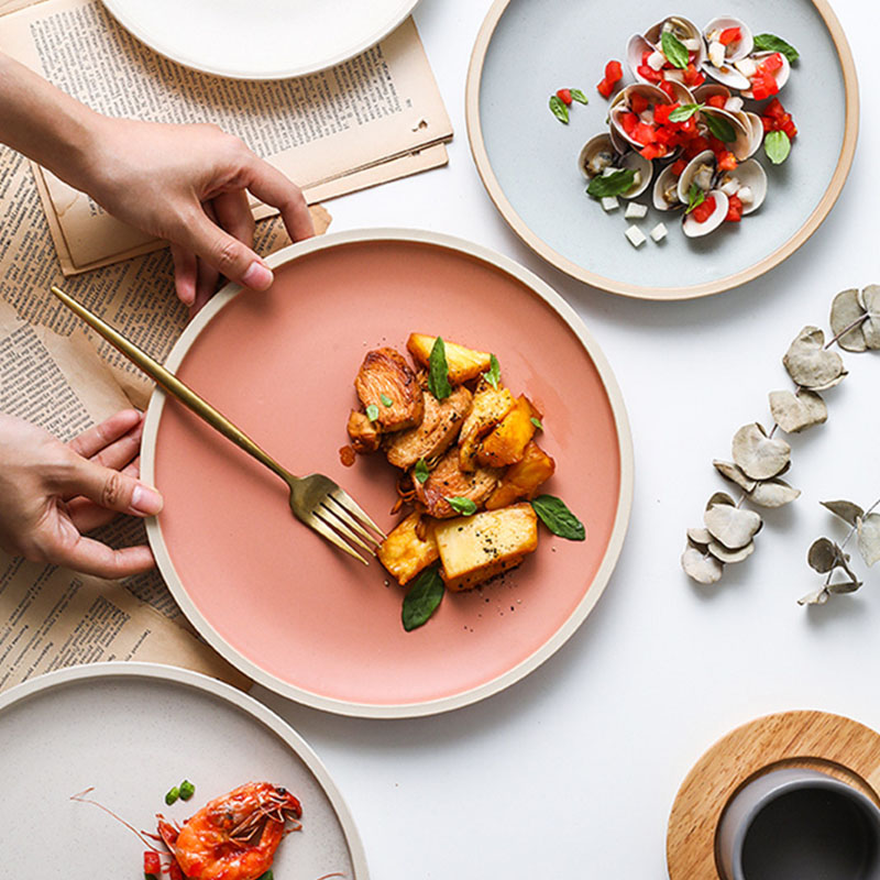 Matte Sesame Ceramic Dish – Microwave & Oven Safe Tableware