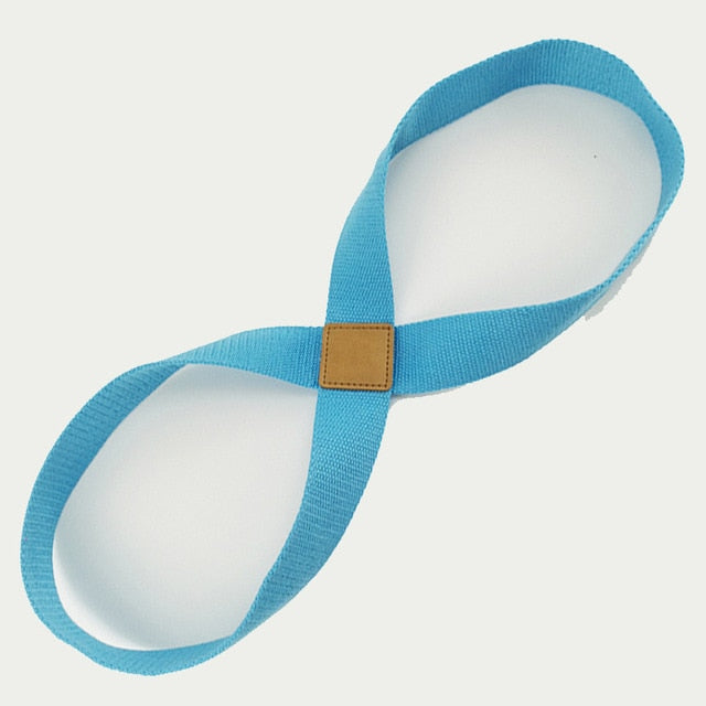 Yoga Seat Belt Stretch Strap for Fitness, Massage & Rehabilitation – Durable Cotton Exercise Band