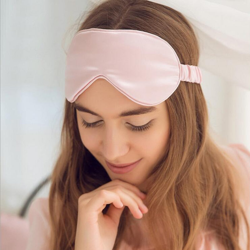 Luxury Mulberry Silk Sleep Eye Mask – Soft, Smooth,Light‑Blocking Eyepatch for Deep Rest & Insomnia Relief