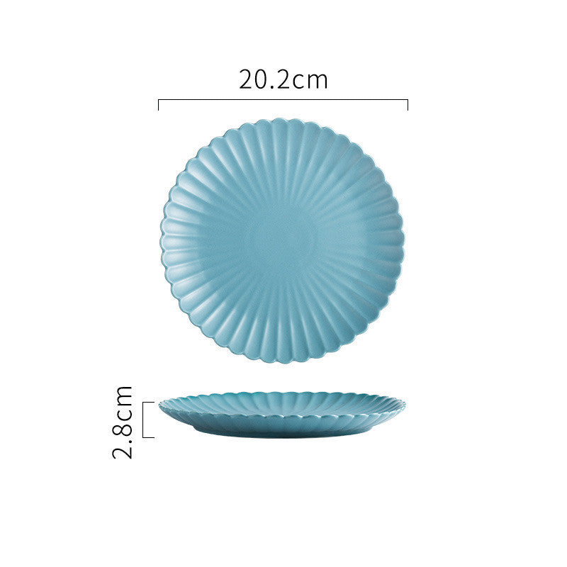 Porcelain Tea Plate – Simple, Round, Heat-Resistant