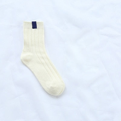 Striped Harajuku Women Socks – Cozy Autumn/Winter Warm Casual Streetwear Socks | One-Size, High-Quality, Soft & Stylish