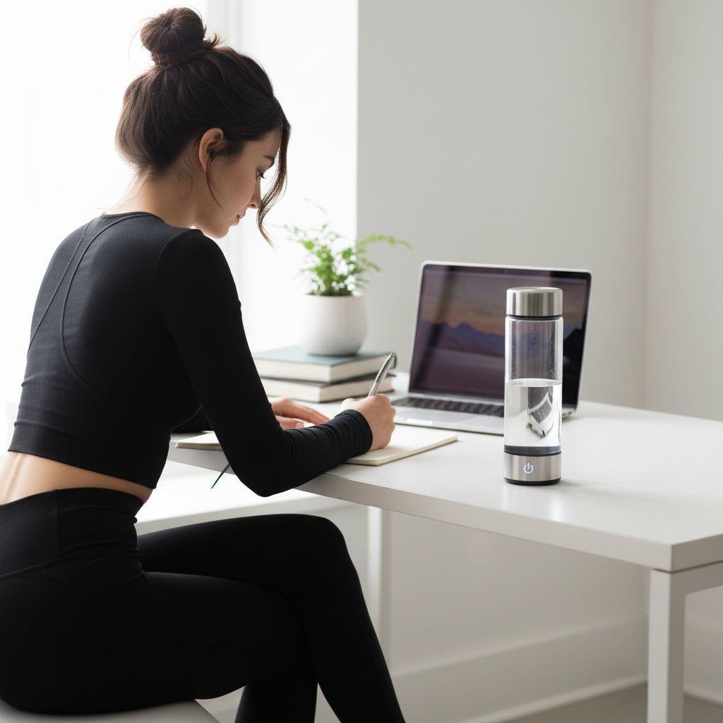 Electric Hydrogen Water Bottle – Portable Hydrogen-Rich Generator Cup | Antioxidant, Detox & Wellness Hydration Technology