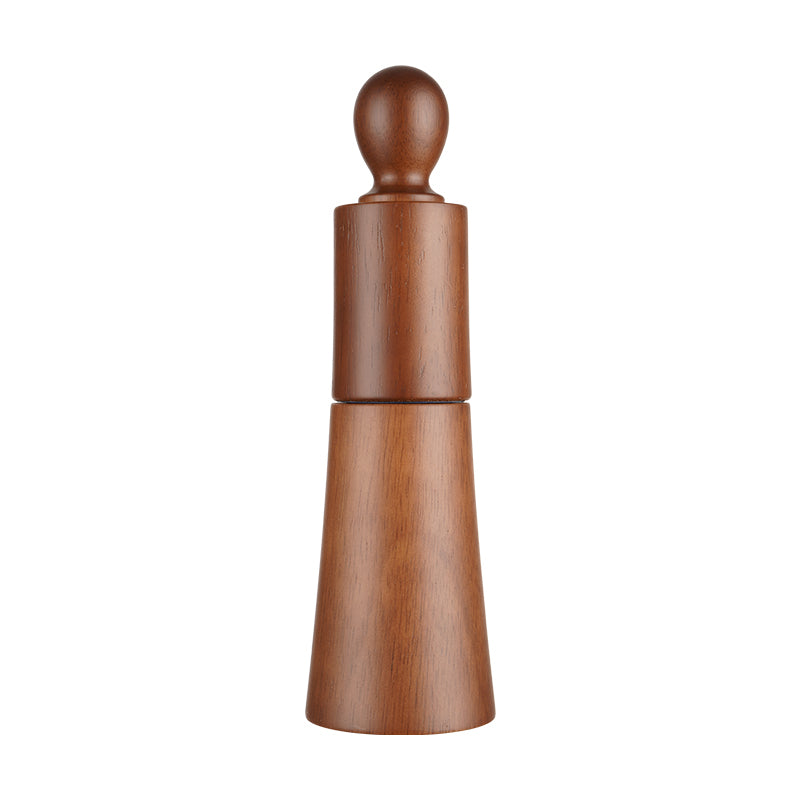 Wooden Pepper Mill & Salt Grinder Set – Oak, Ceramic & Stainless Steel Manual Kitchen Tool