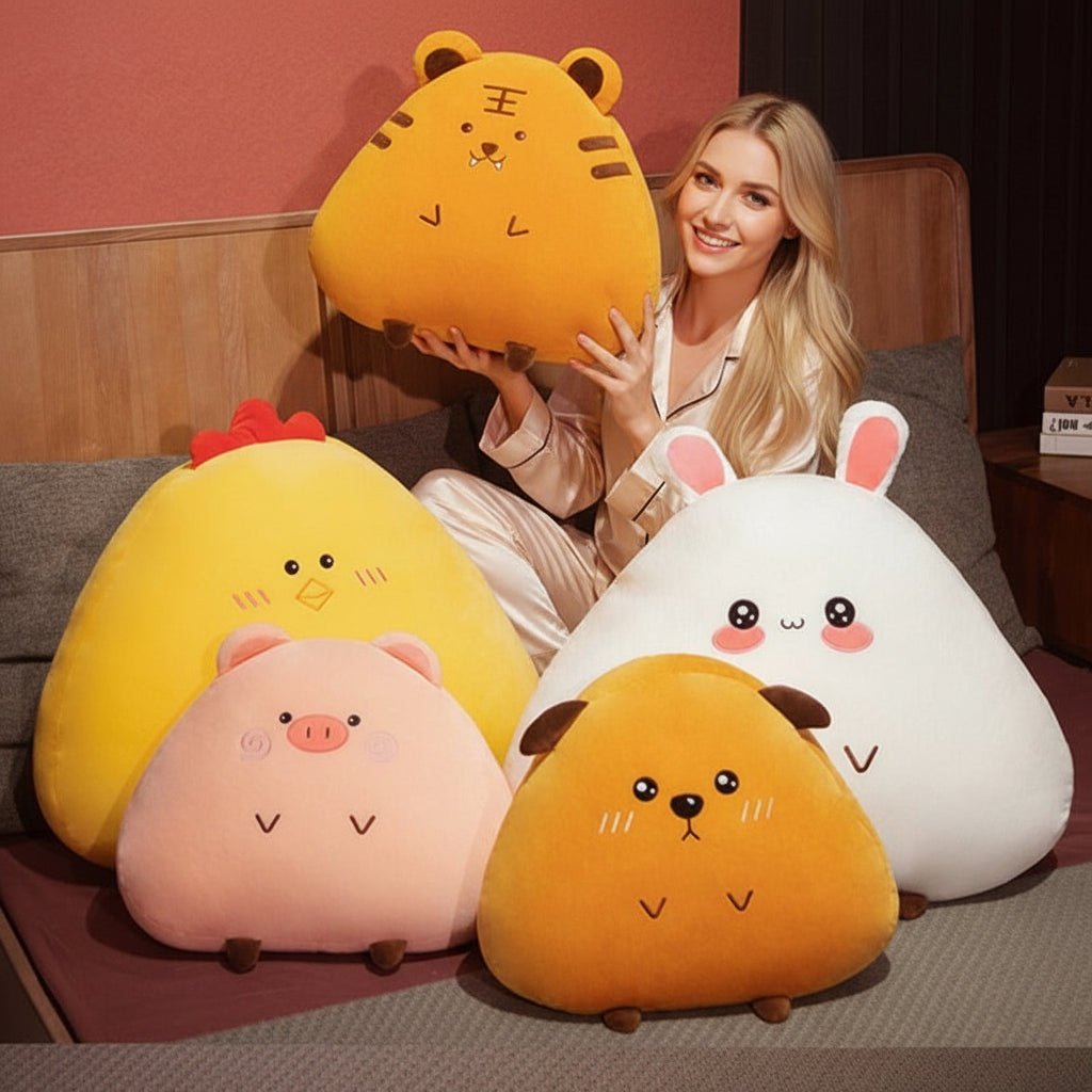 Almofada de Peluche Fofa – Brinquedos de Peluche Macios e Adoráveis ​​em Formato de Bichinho de Estimação