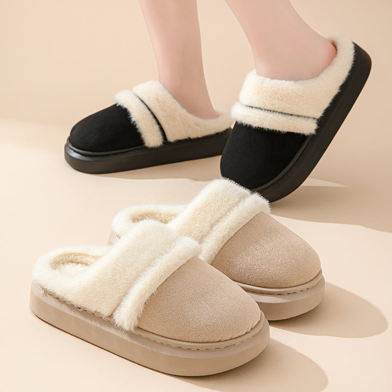 Plush Home Slippers – Warm Anti-Slip Indoor