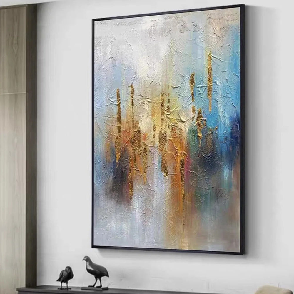 Handmade Modern Abstract Oil Painting Canvas – Frameless Wall Art