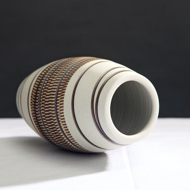 Three-Piece Ceramic Vase Set – Elegant Home Decor for Living Spaces