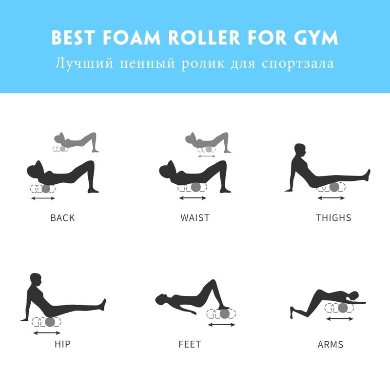 Yoga Foam Roller – Deep Muscle Massage & Recovery Roller for Fitness & Stretching