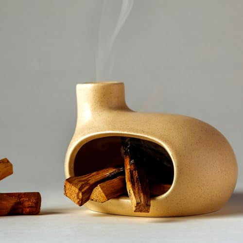 Ceramic Incense Burner for Palo Santo & Sage – Aromatherapy Relaxation Home Decor