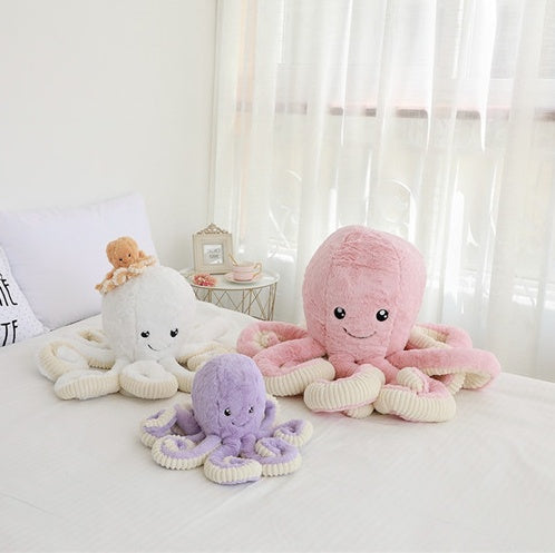 Cute Octopus Plush Toy – Soft Stuffed Short Plush for Women & Home Decor