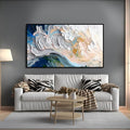 Handmade Modern Landscape Oil Painting on Canvas – Unframed Wall Art