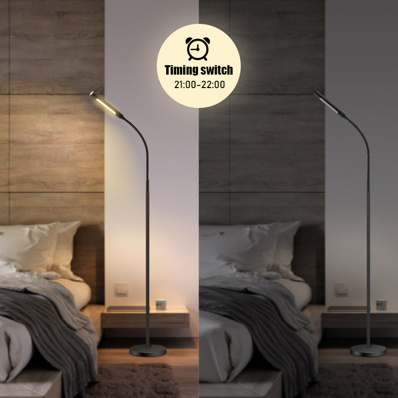 Modern Adjustable Reading Floor Lamp – Warm Light Sofa Lamp with Remote Control