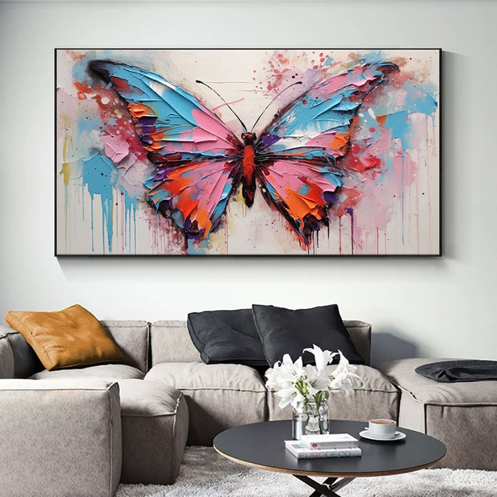 Large Handmade Abstract Oil Painting – Modern Canvas Wall Art