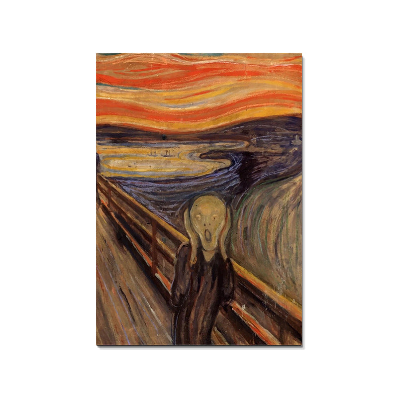 Entrance High-Grade Canvas Hanging Painting – Modern Solid Wood Wall Art