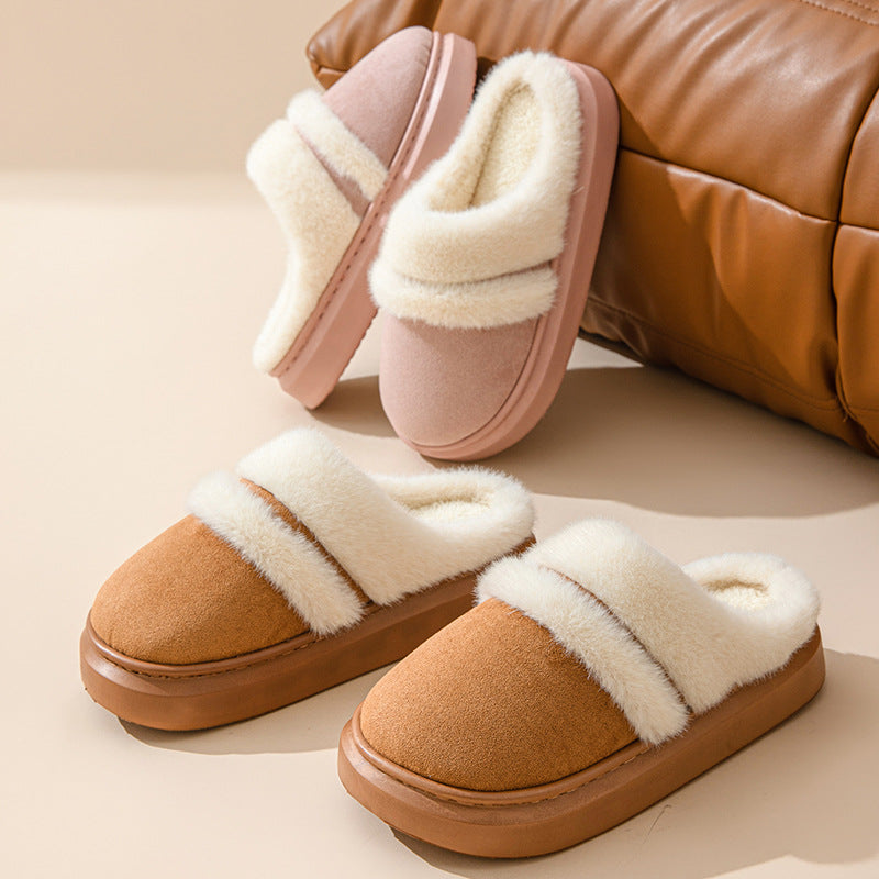 Plush Home Slippers – Warm Anti-Slip Indoor