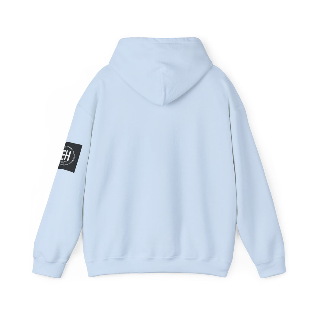 Classic White Pullover Hoodie- cool kitten graphic