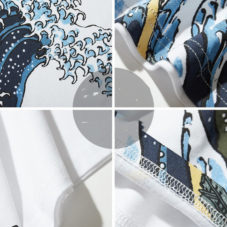 Japanese Fashion Women’s Short-Sleeved Cotton T-Shirt | Stylish Printed Tee | Casual Summer Top