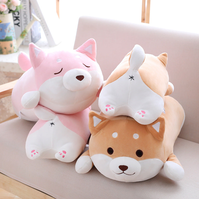 Cute Fat Shiba Inu Plush Toy – Soft Kawaii Dog Pillow
