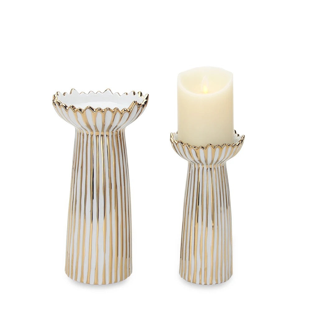 Luxury Ceramic Candlestick – Elegant Gift for Home & Special Occasions