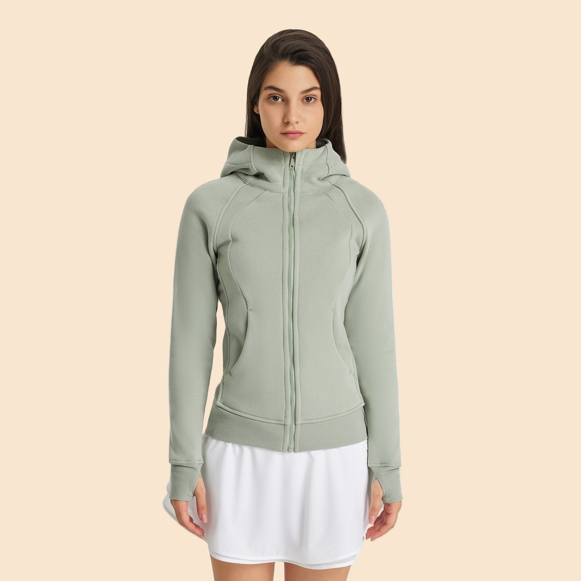 Thick Warm Hooded Sports Jacket for Men &amp; Women – Fitness &amp; Running Hoodie