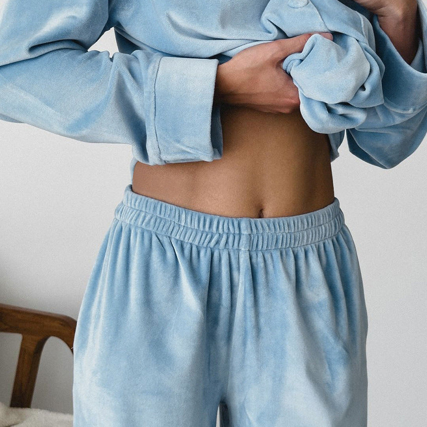 Women’s 2-Piece Knitted Cardigan Loungewear Set