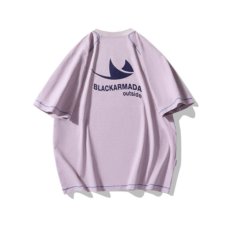 Stylish Loose Fit Letter T-Shirt for Men & Women – Casual Cotton Blend