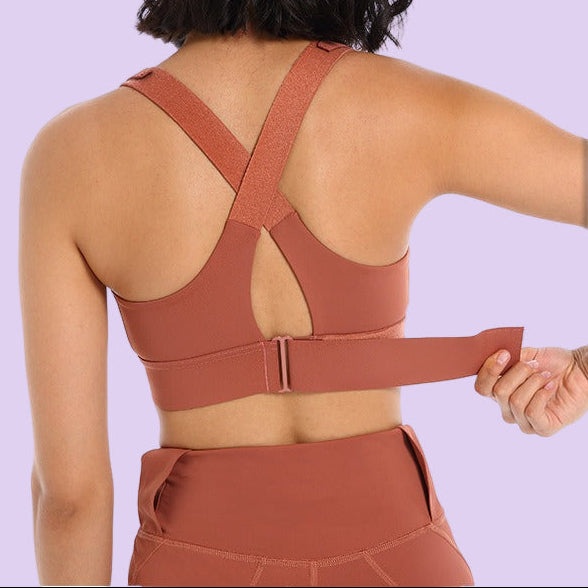 High-Support Women’s Shock-Absorbing Sports Bra – Breathable, Comfortable & Perfect for Running