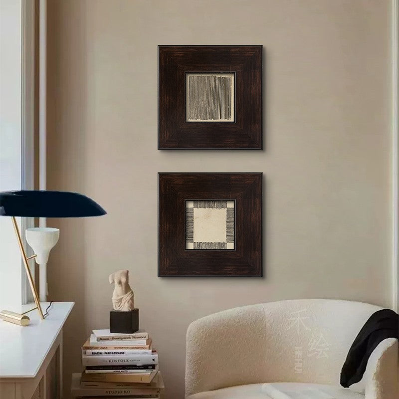 Silent Style Floral Canvas Wall Art – Framed Decorative Painting