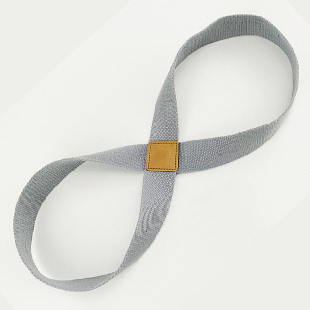 Yoga Seat Belt Stretch Strap for Fitness, Massage & Rehabilitation – Durable Cotton Exercise Band