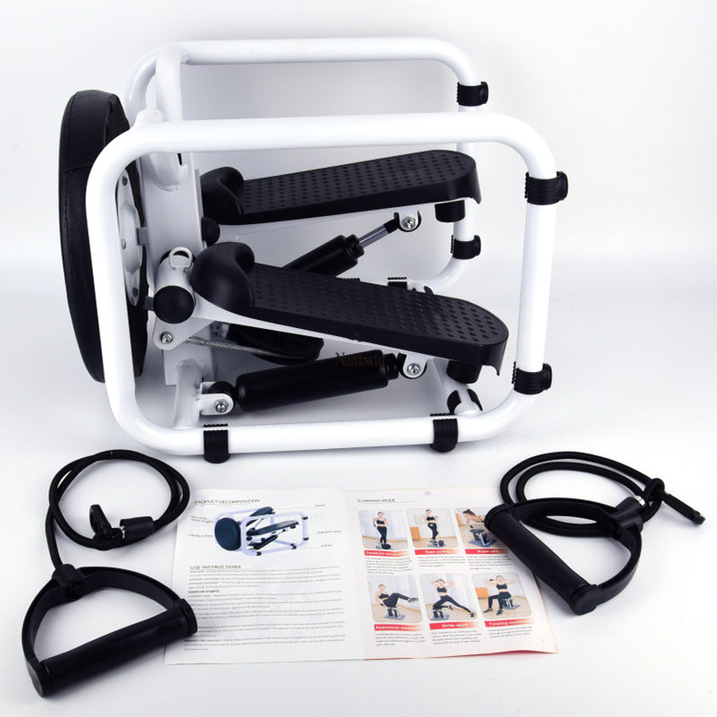 360-Degree Rotating Fitness Bench & Folding Treadmill – Compact Home Workout Equipment