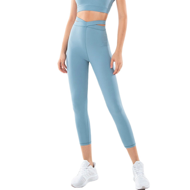 High-Waist Yoga Leggings for Women – Stretchy, Breathable Fiber Blend | Comfort-Fit Activewear