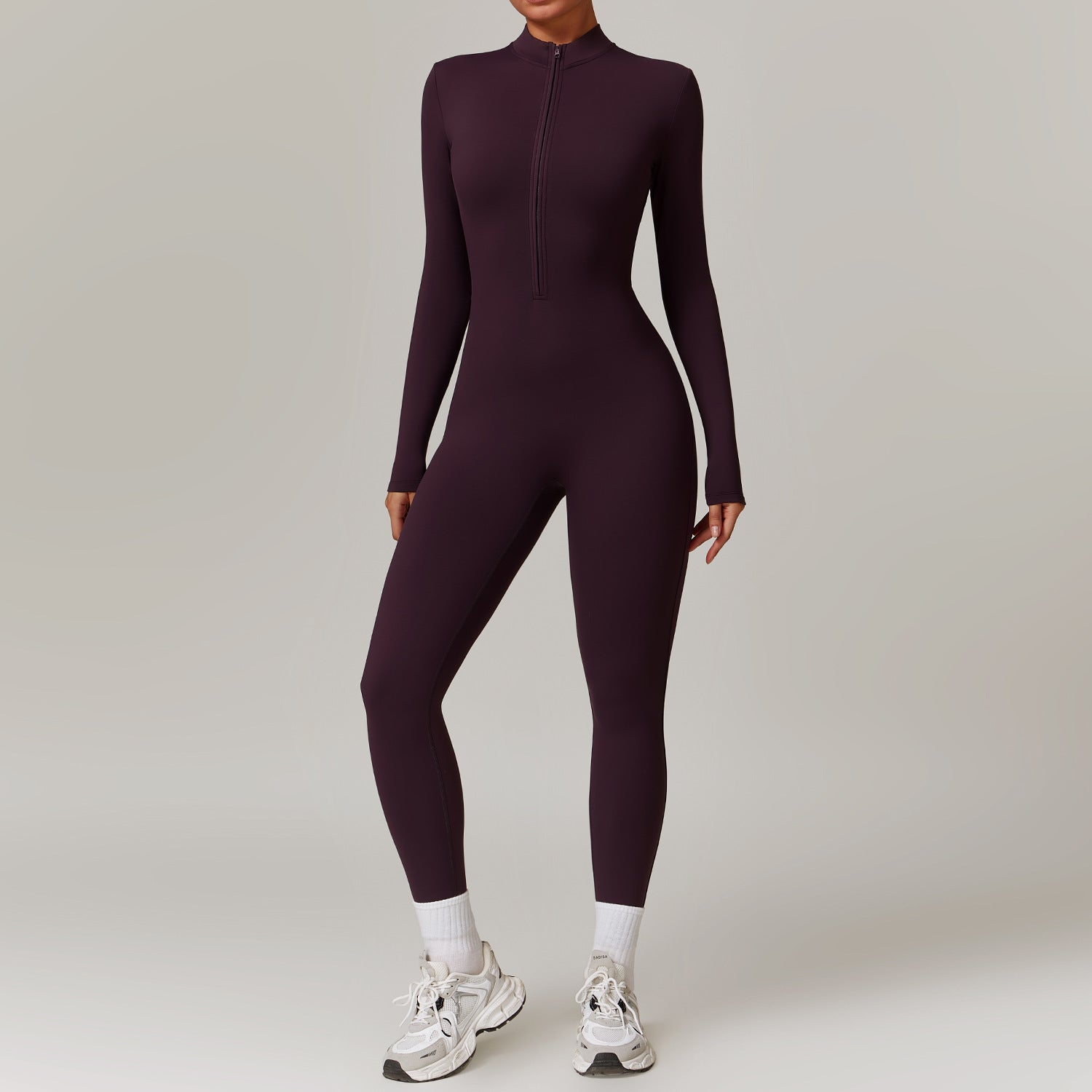 Women’s Warm Jumpsuit – Moisture-Wicking, Stretchy Fitness Activewear