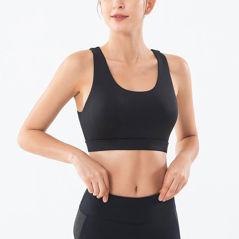 Wire-Free Quick-Dry Sports Bra for Yoga & Training | Breathable, Shockproof, Full Support