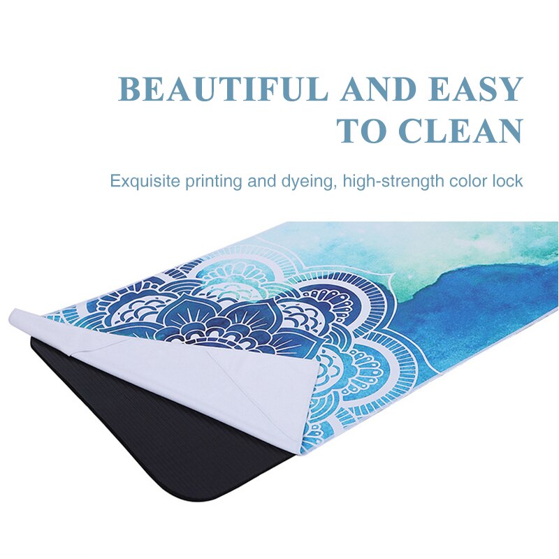 Microfiber Yoga Mat Towel – Ultra-Absorbent, Soft & Washable Yoga Mat Cover
