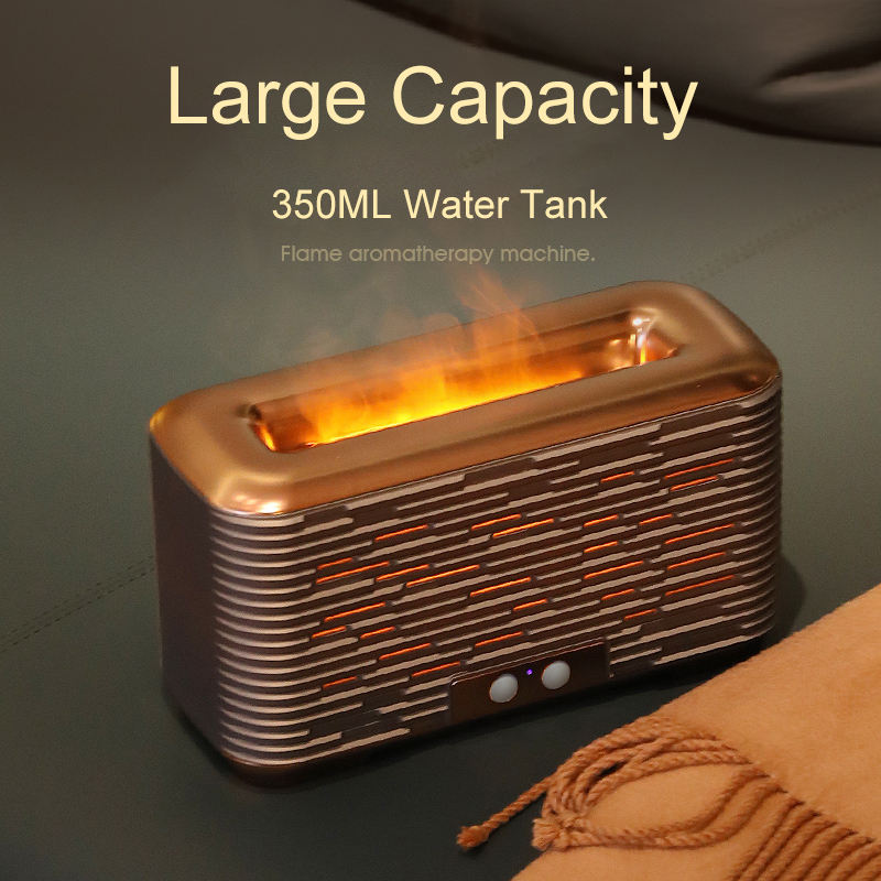 Flame Humidifier – Silent Mini Aromatherapy Diffuser | Air Humidifier with Timing &  LED Flame Light