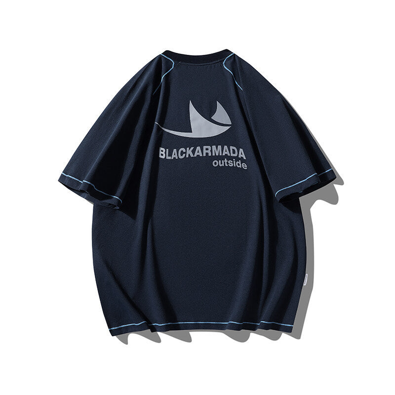 Stylish Loose Fit Letter T-Shirt for Men & Women – Casual Cotton Blend