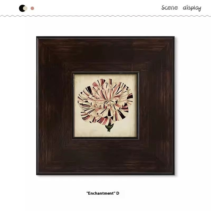 Silent Style Floral Canvas Wall Art – Framed Decorative Painting