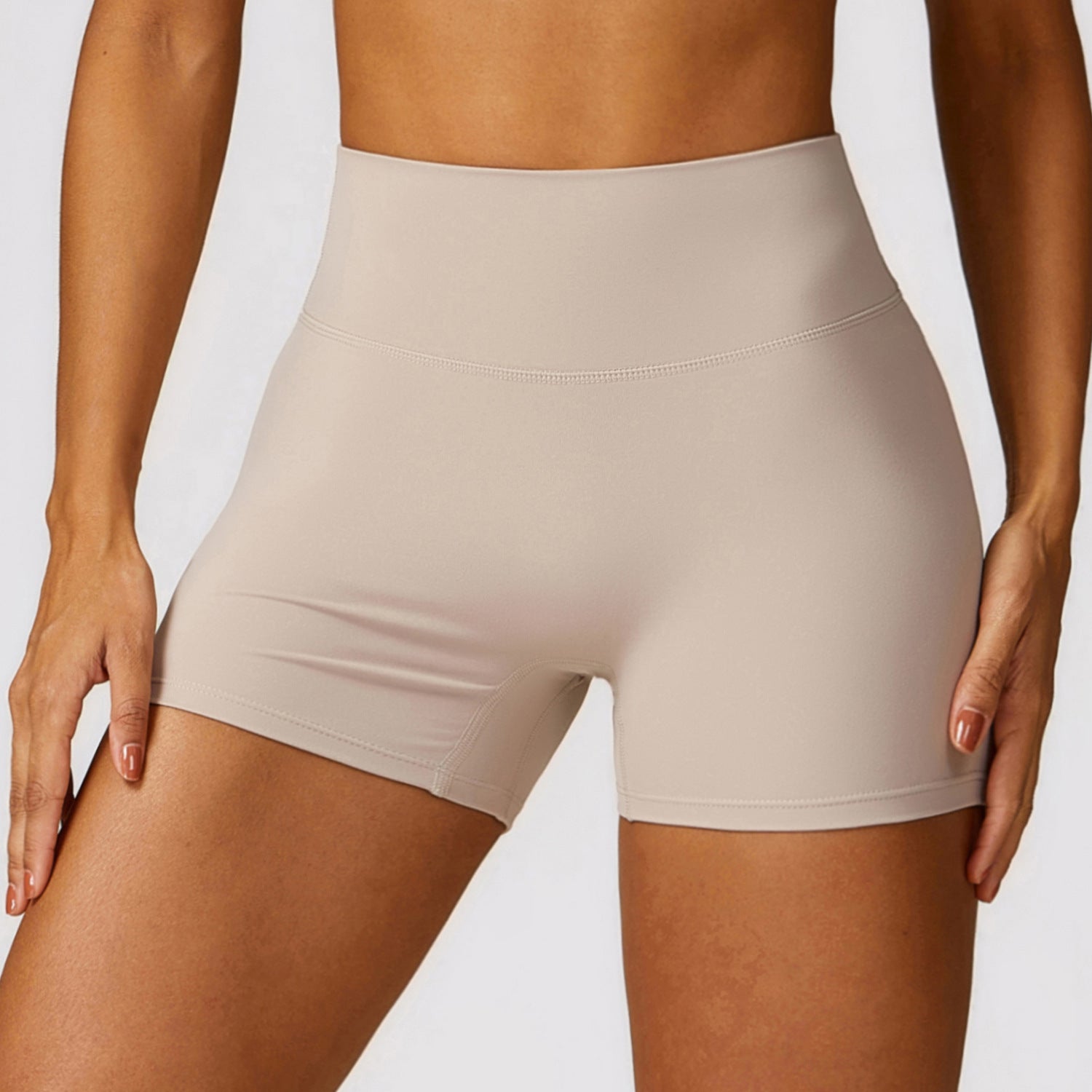 High-Waisted Shaping Yoga Shorts for Women – Peach Lift, Tummy Control, Brushed Comfort Fabric | Running, Fitness & Yoga Shorts