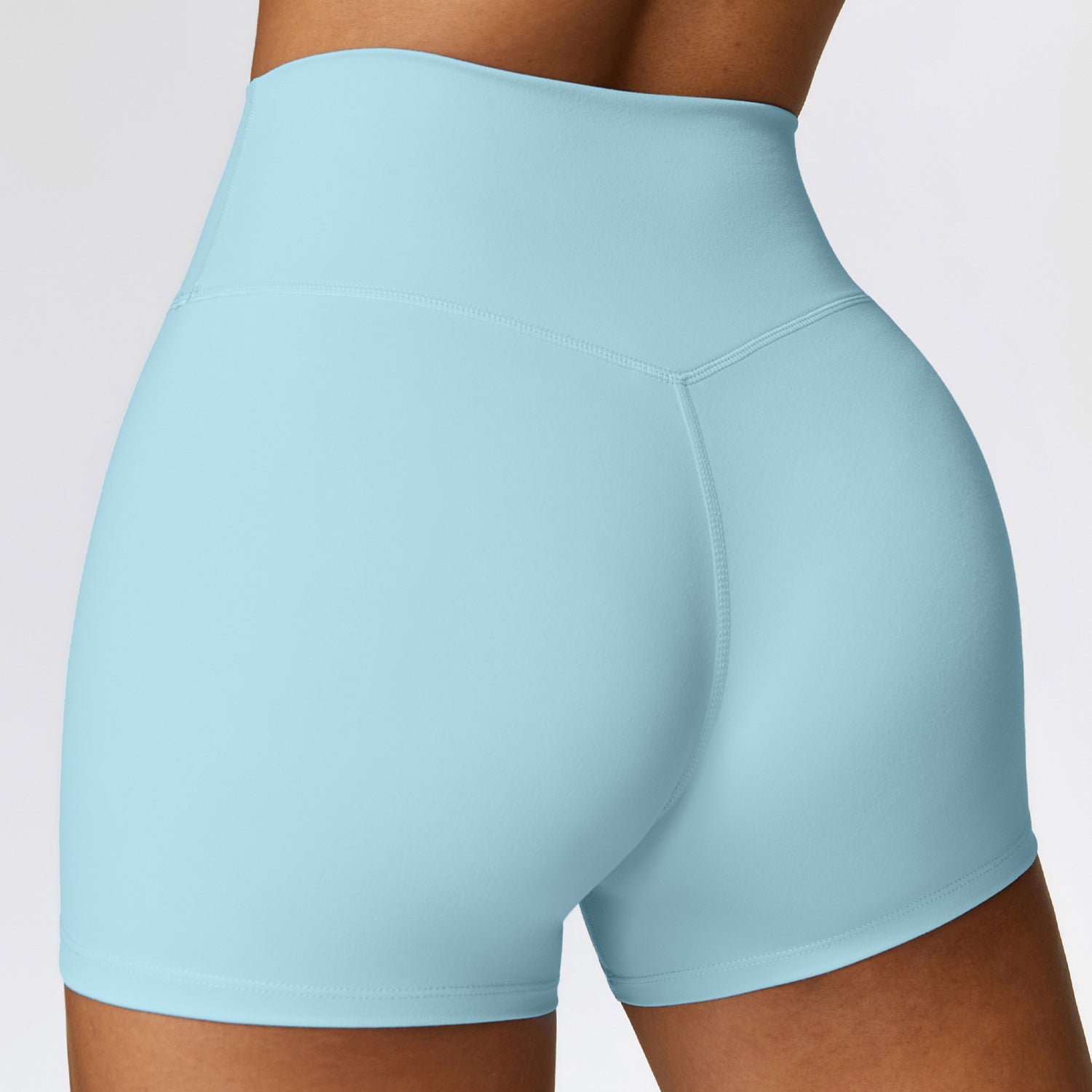 Grinding Shaved Tight Yoga Shorts for Women – High-Waisted, Waist-Cinching, Hip-Lifting Fitness Shorts