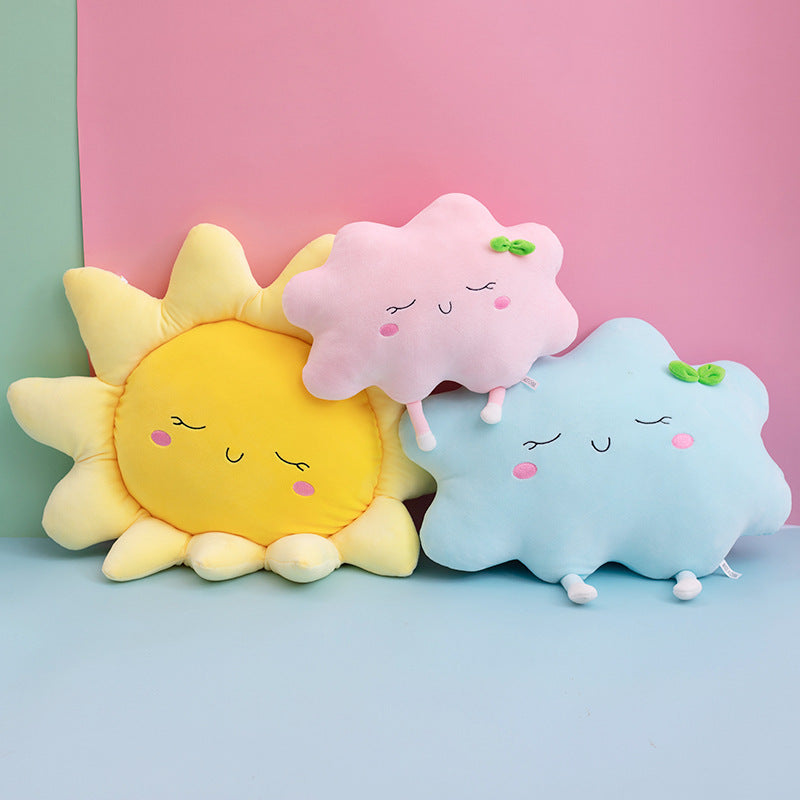 Sun Cloud Plush Pillow – Soft & Cozy Decorative Cushion for Kids & Adults