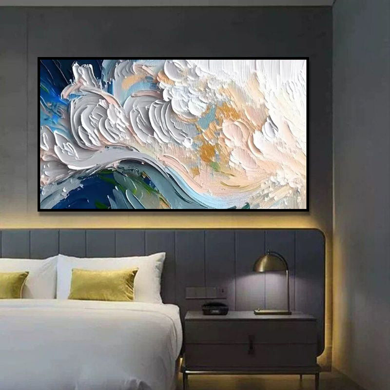 Handmade Modern Landscape Oil Painting on Canvas – Unframed Wall Art