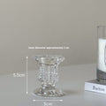 Northern European Retro Crystal Candle Holder – Elegant Glass Decor