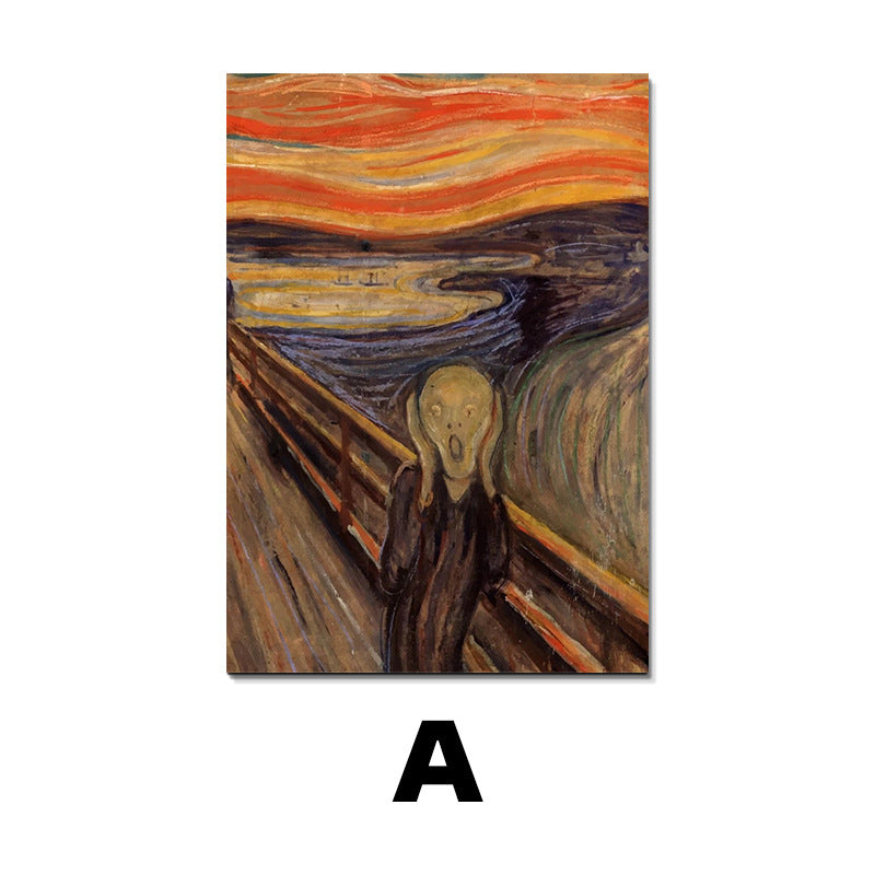 Entrance High-Grade Canvas Hanging Painting – Modern Solid Wood Wall Art