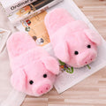 Winter Women Warm Indoor Slippers – Cute Pink Pig Plush Home Shoes for Ladies