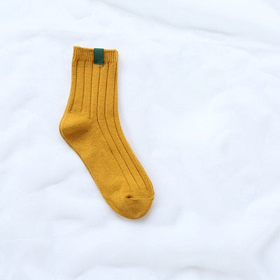 Striped Harajuku Women Socks – Cozy Autumn/Winter Warm Casual Streetwear Socks | One-Size, High-Quality, Soft & Stylish