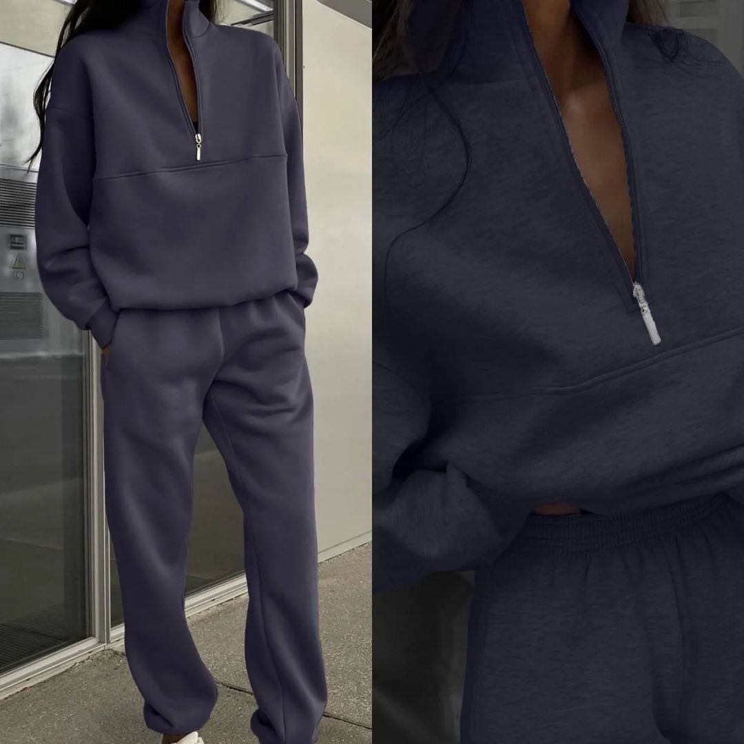 Women's Casual Tracksuits – Zipper Top & Matching Pants | Lightweight Outfit