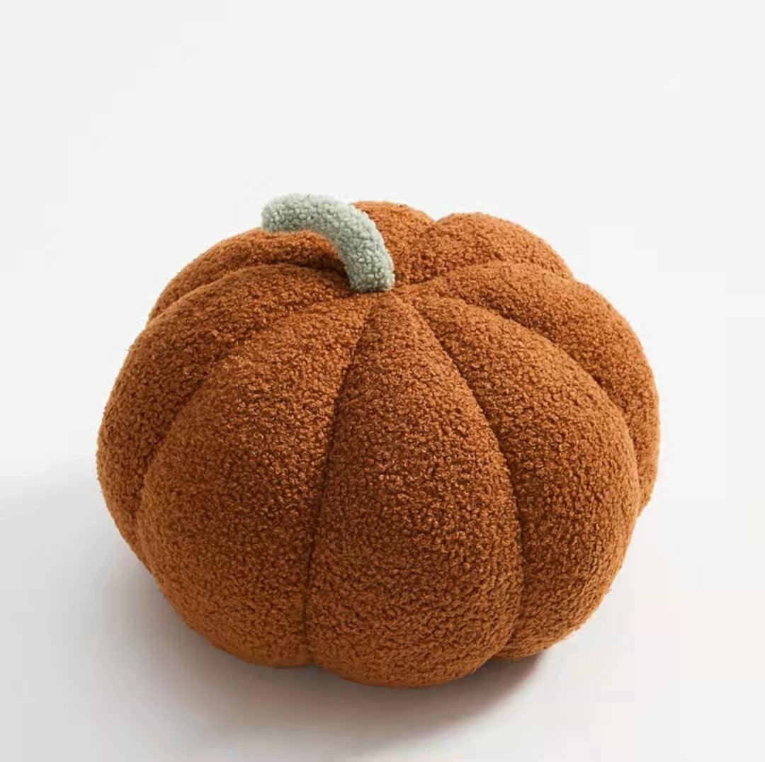 Pumpkin Plush Doll Pillow – Soft PP Cotton Stuffed Toy & Cozy Home Cushion