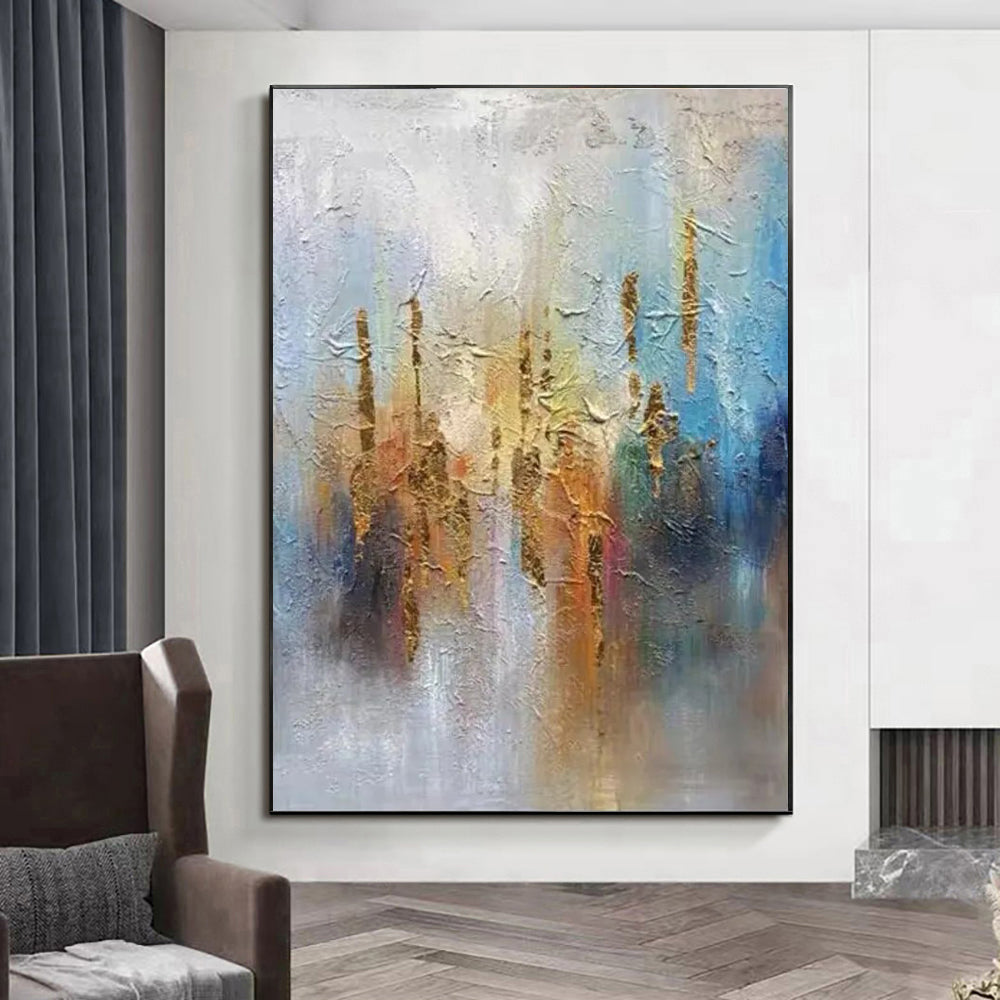 Handmade Modern Abstract Oil Painting Canvas – Frameless Wall Art